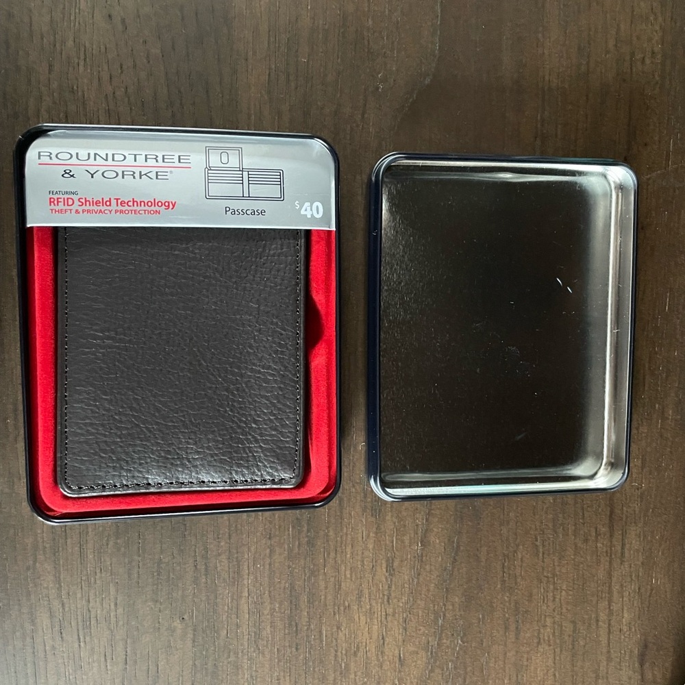 Brown genuine leather wallet brand new